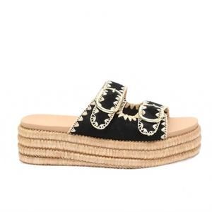 NEW MIRACLE MILES women's heidi slide sandals in black